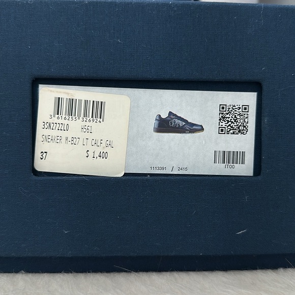 Dior World tour navy blue- size 37. NWT. Incd box, dust bag and xtra shoe laces - Picture 5 of 5